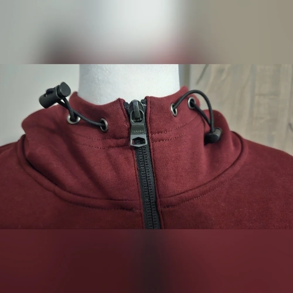 BANANA REPUBLIC Maroon moisture wicking hoodie. Size XL NWT